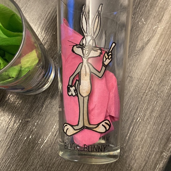 🍍VINTAGE BUGS BUNNY PEPSI GLASSES🍍SMUCKERS JAR🍍F-1 - Picture 2 of 3